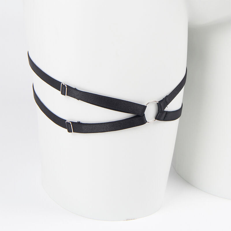 Ensemble lingerie nœud noir bonnets ouverts L/XL - Subblime