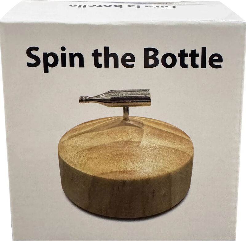 Jeu Érotique Spin the Bottle Élégant Métal et Bois - Kheper Games