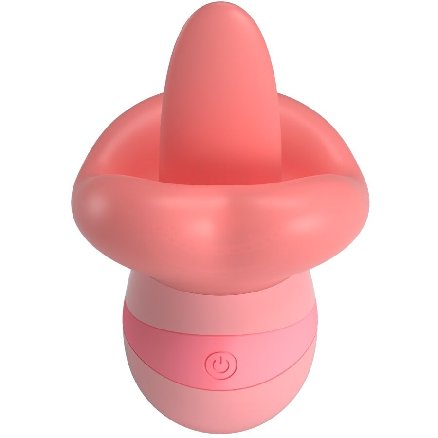 Stimulateur Clitoris Kylee Tongue 10 Vibrations Rose - Pretty Love
