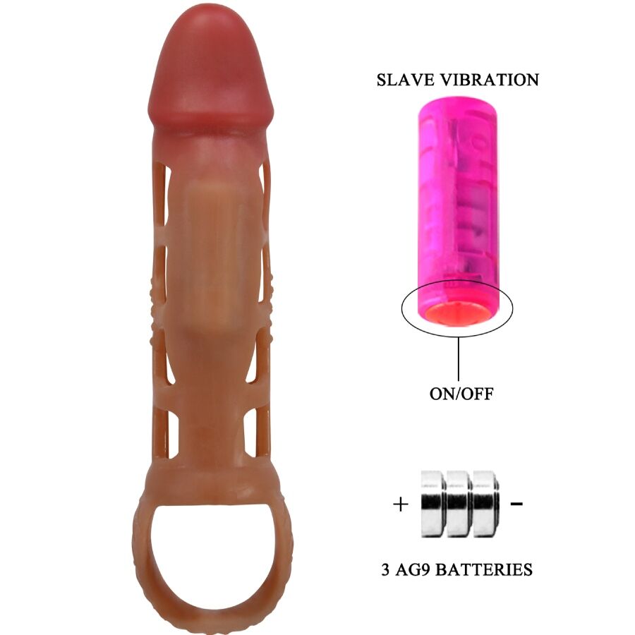 Manchon Pénis Vibrant Pretty Love 18cm - Pretty Love