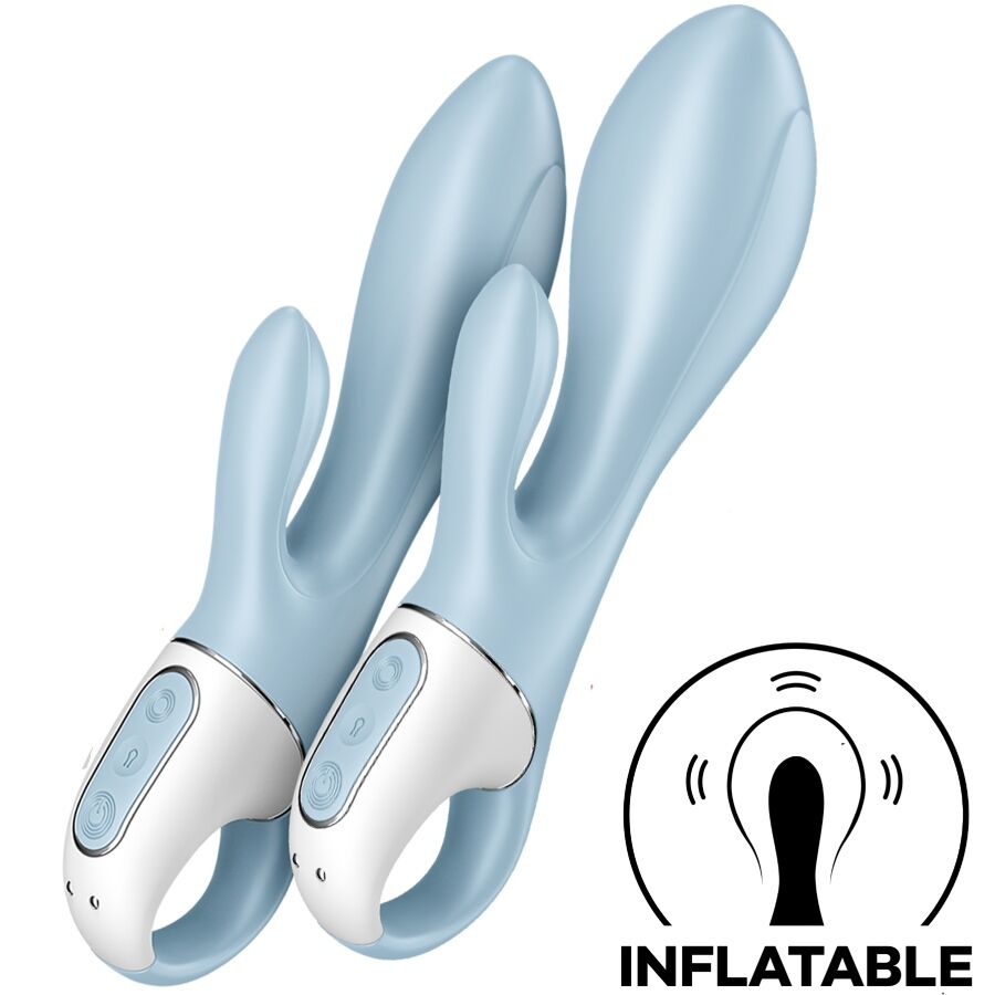 Vibromasseur Rabbit Gonflable Air Pump Bunny 1 Bleu - Satisfyer