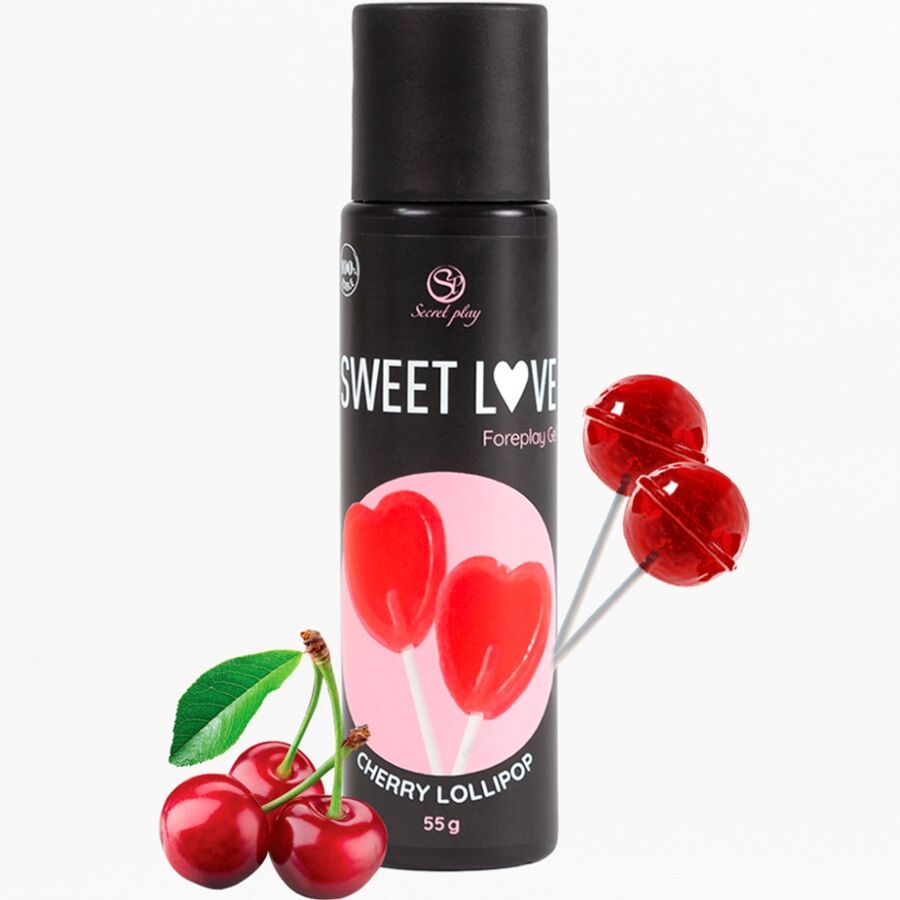 Secret Play - Gel Lubrifiant Comestible Sucette Cerise - 60 ml
