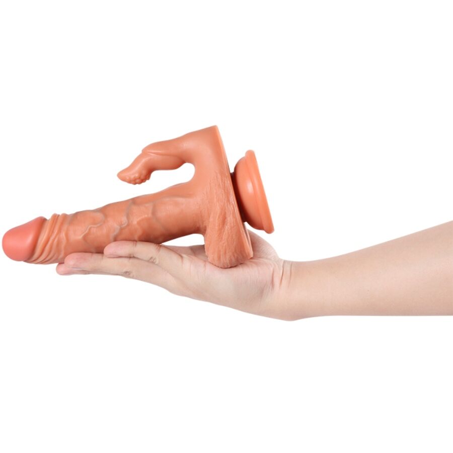 Gode Réaliste Julian avec Stimulateur Clitoris 16cm - SHEQU