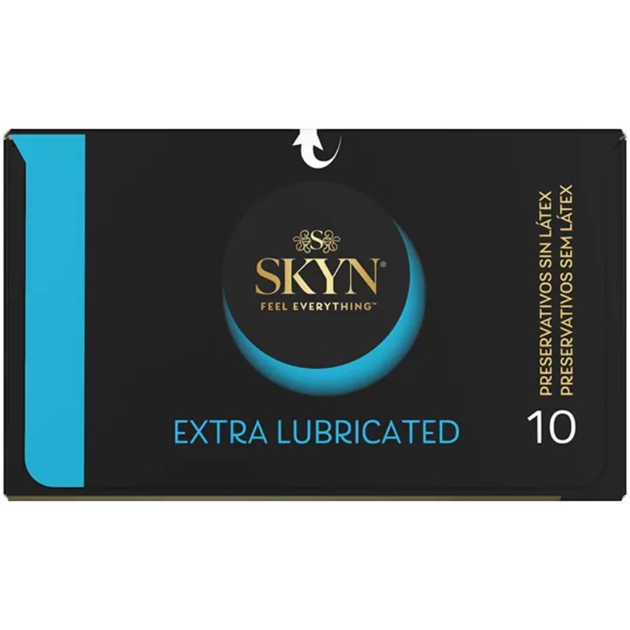 SKYN - Préservatifs sans latex Extra Lubrifié - Boîte de 10