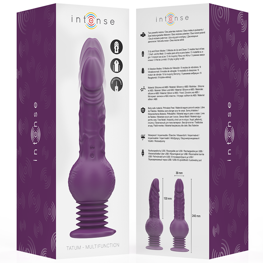 Vibromasseur Rabbit Tatum Violet 24cm - Intense