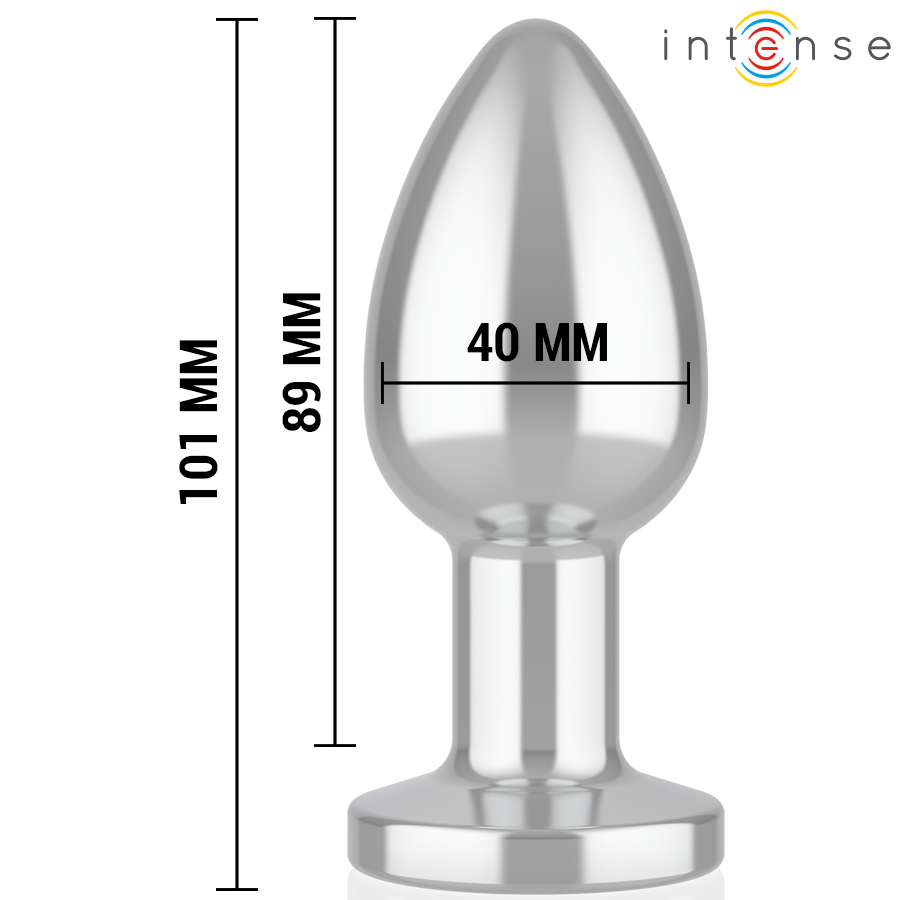 Plug Anal Vibrant Intense Métal Télécommandé Taille L