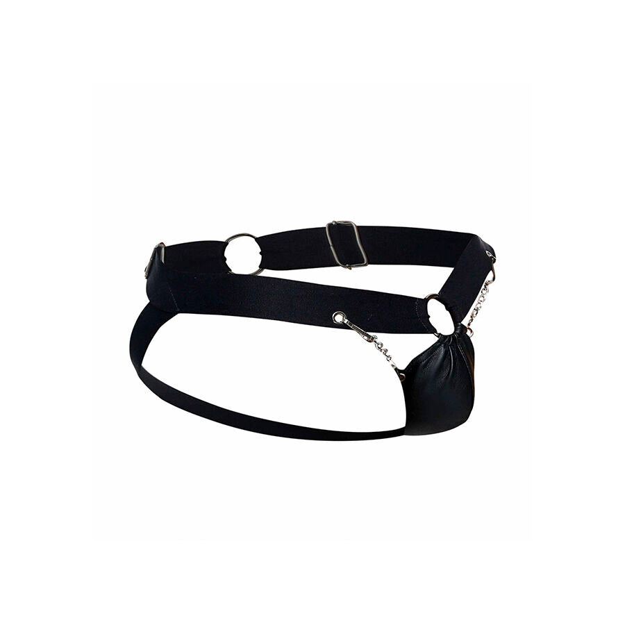 Jockstrap Dungeon Noir à Chaîne Taille Unique - MaleBasics - MOB