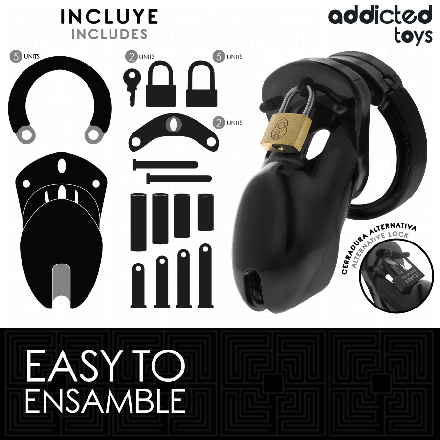 Cage de Chasteté Locked Interdite 10 cm - Addicted Toys