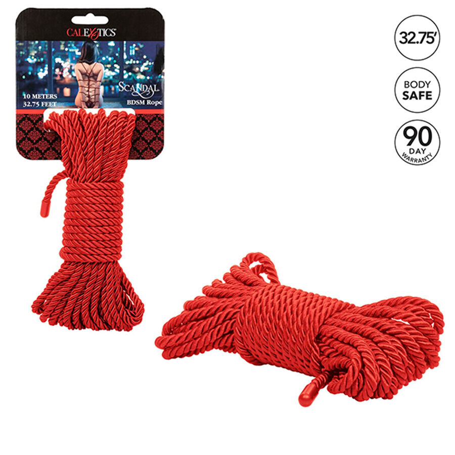 Corde BDSM Scandal Rouge 10 Mètres - CalExotics