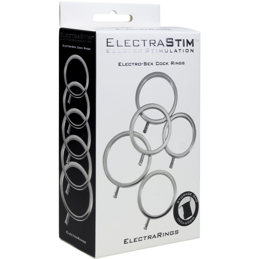 Anneaux Péniens Électrostimulation ElectraRings Pack 5 - ElectraStim