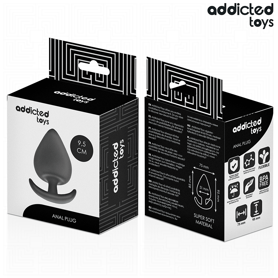 Plug Anal Addicted Toys Taille XL 9,5 cm - Addicted Toys