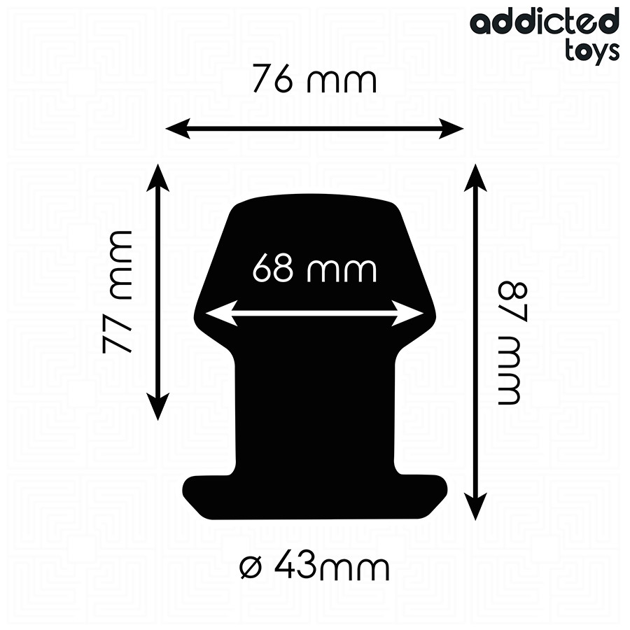 Plug Anal Creux Extrême Taille M 8,7 cm - Addicted Toys