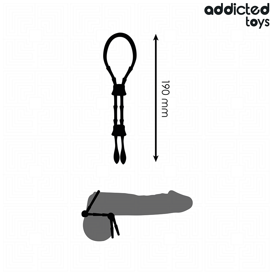 Cockring Réglable Corde Silicone - Addicted Toys