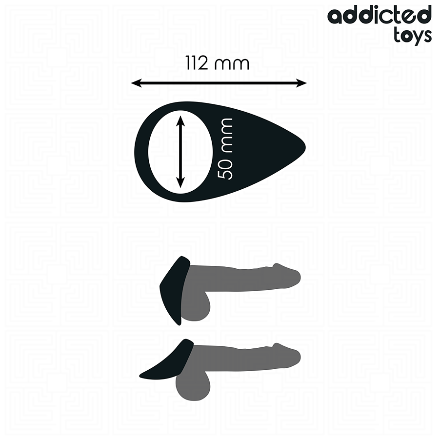 Anneau Pénien Forme de Larme - Addicted Toys