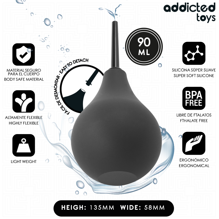 Poire de Lavement Anal Travel Size S 90ml - Addicted Toys