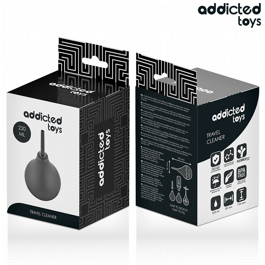 Poire à Lavement Anal de Voyage Taille L 220ml - Addicted Toys