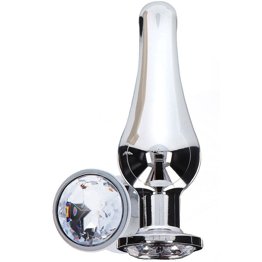 Plug Anal Diamante Bum Bijou Grand Argent - ToyJoy