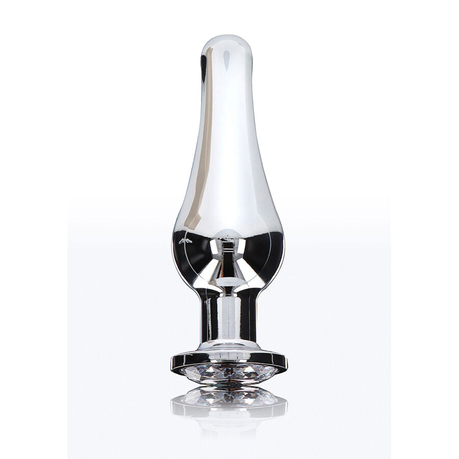 Plug Anal Diamante Bum Bijou Grand Argent - ToyJoy