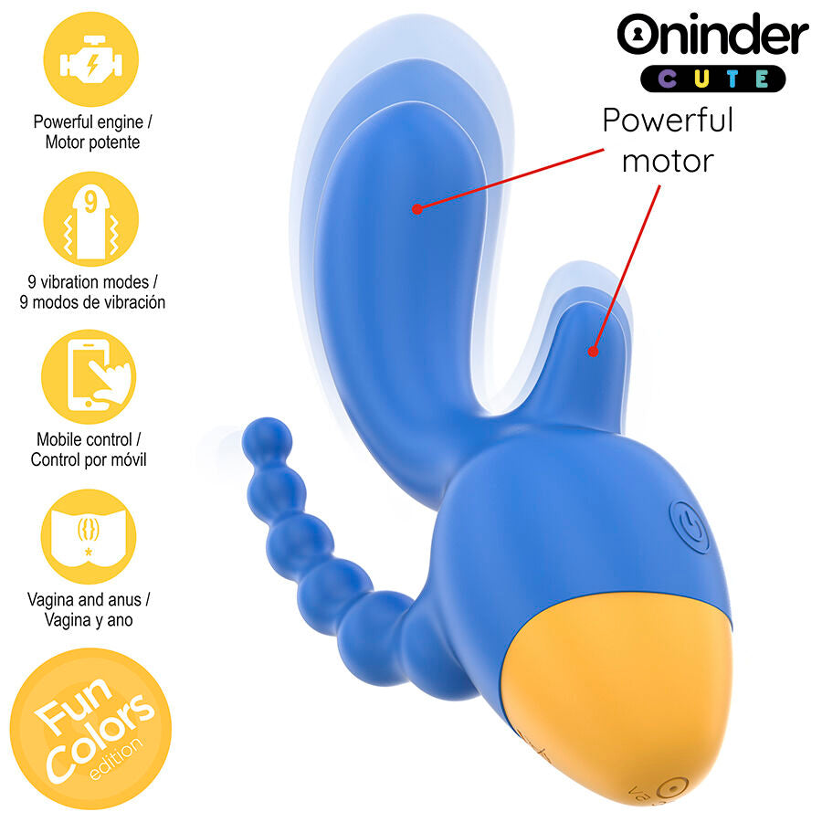 Vibromasseur Triple Stimulation Love 3 Some - Oninder Cute