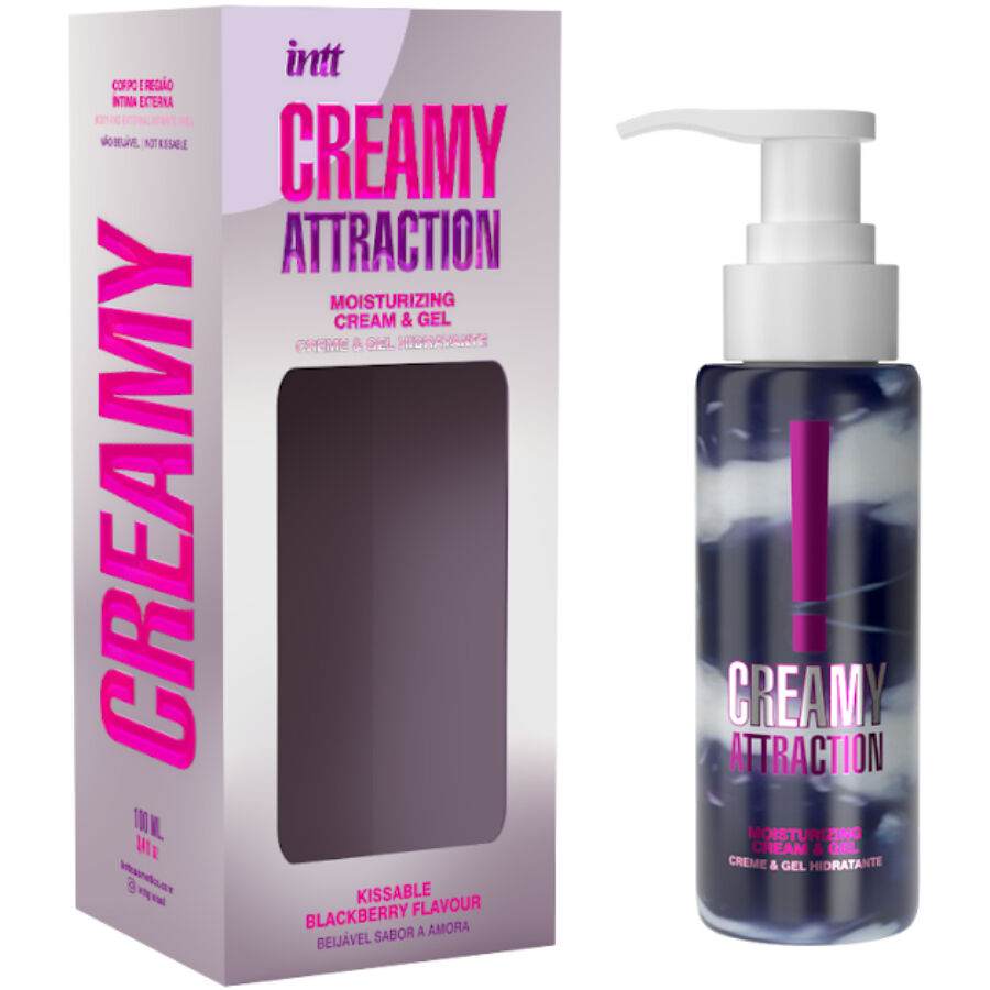 Crème Massage Sensuel Corps Saveur Mûre 100ml - Intt