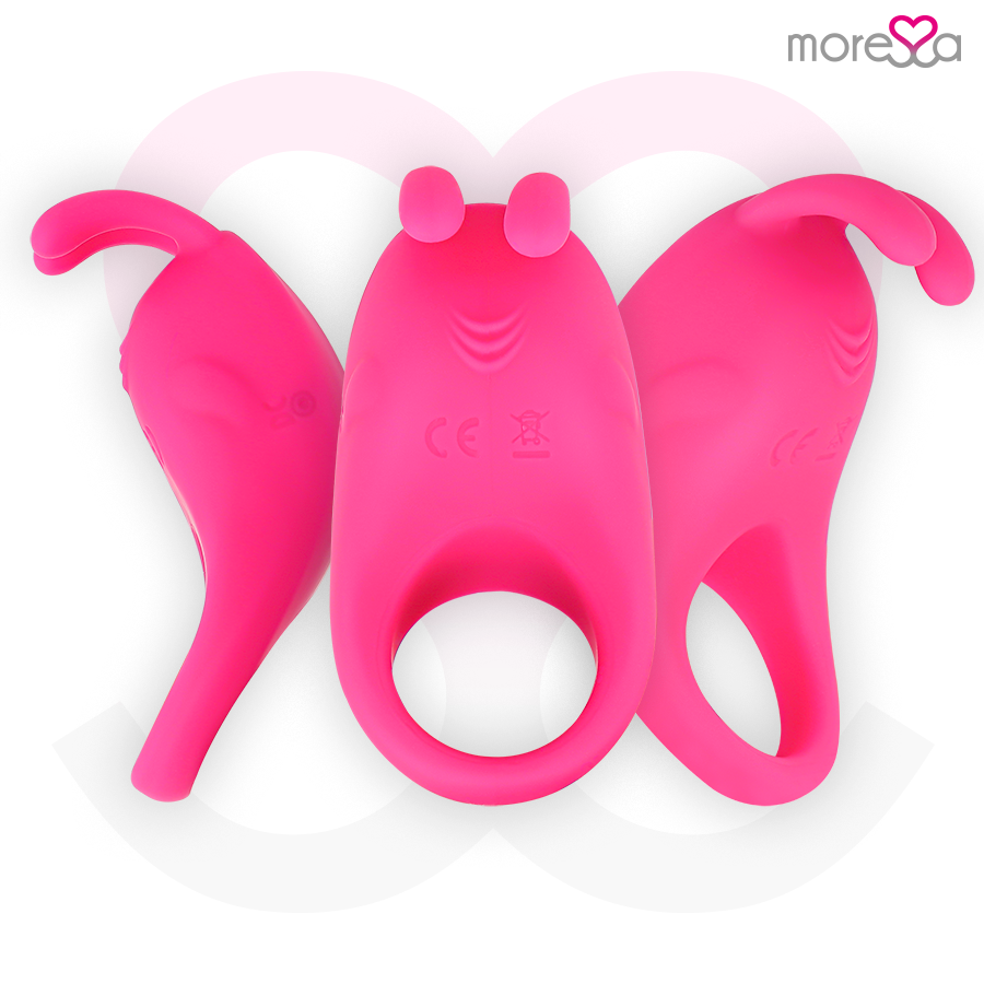 Anneau vibrant rechargeable Brad rose - Moressa - MORESSA