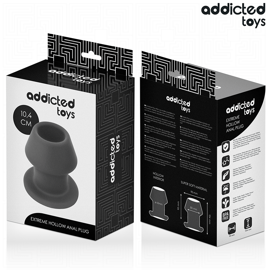 Plug Anal Creux Extreme Hollow Taille L - Addicted Toys