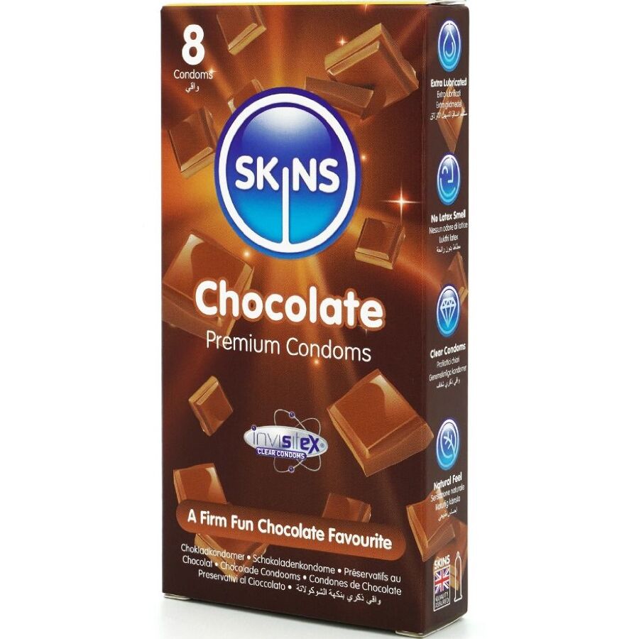 Préservatifs Chocolat Pack 8 Premium - Skins - SKINS