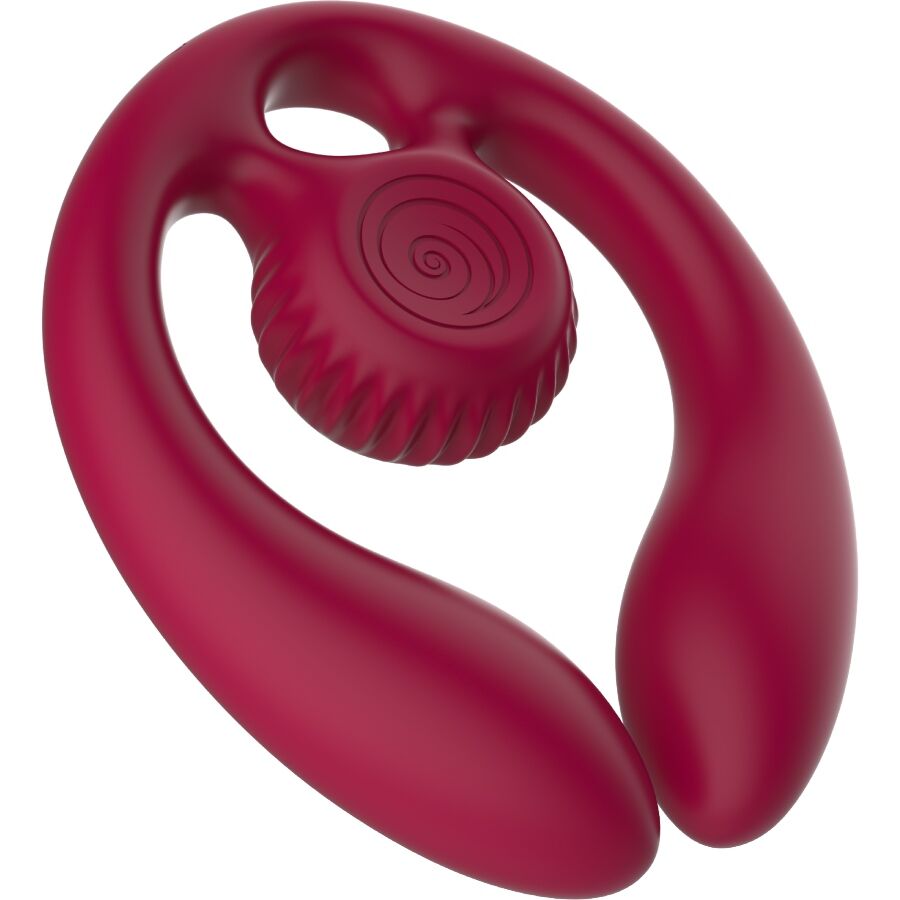 Stimulateur Couples Snail Vibe Gizi Duo Bourgogne - Snail Vibe