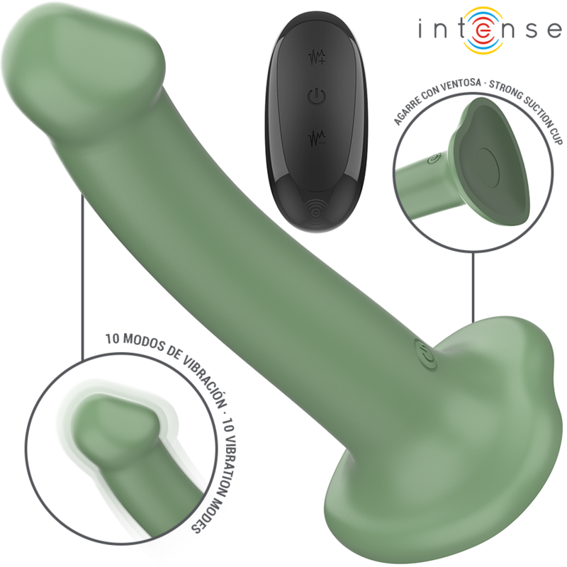Vibromasseur Becca avec Ventouse Vert - Intense