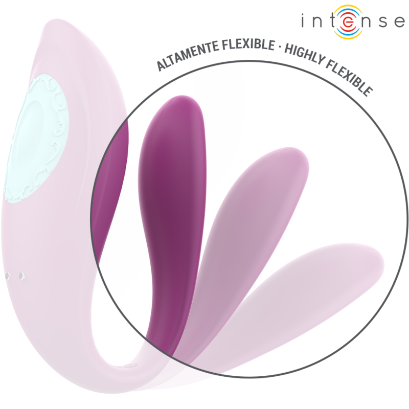 Vibrateur Annie Forme U Violet avec Télécommande - Intense