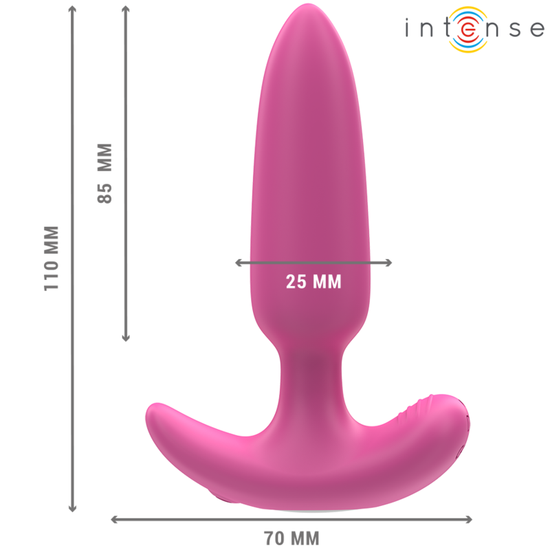 Plug Anal Vibrant Ross 10 Modes Télécommandé Rose - Intense
