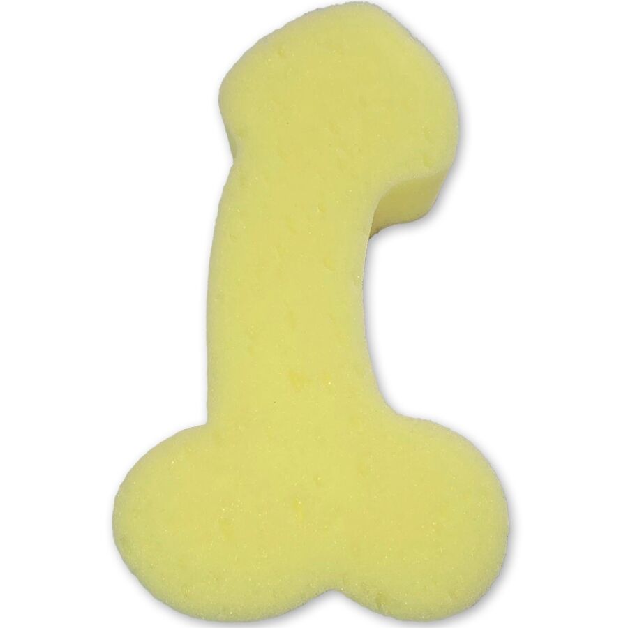 Éponge de Bain Forme Pénis Jaune - Diablo Picante
