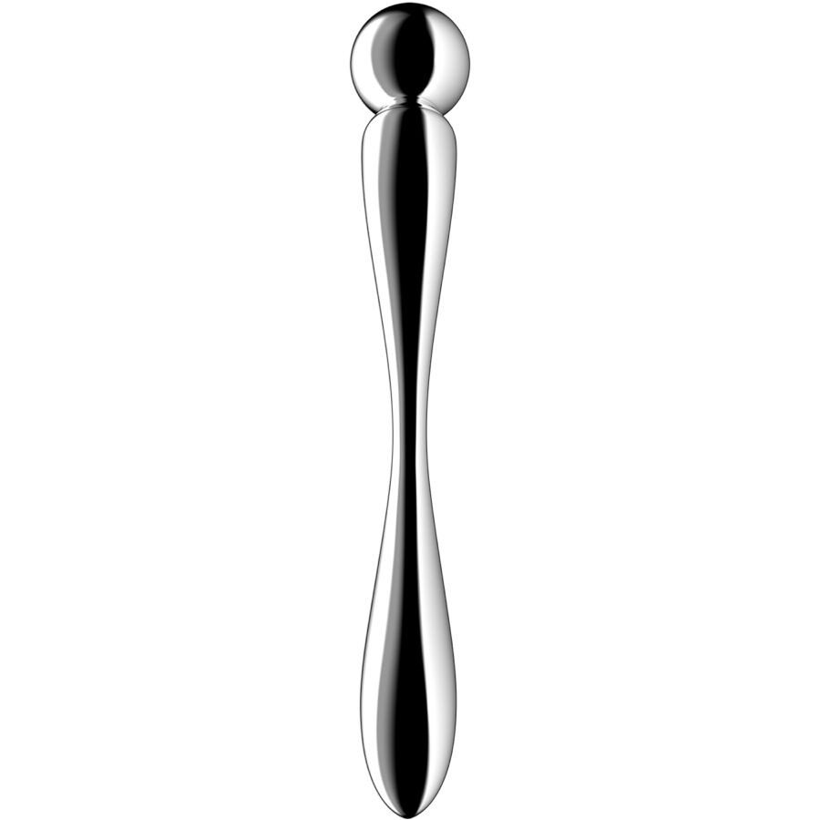 Gode Double Star Force 2 Acier Inoxydable - Satisfyer