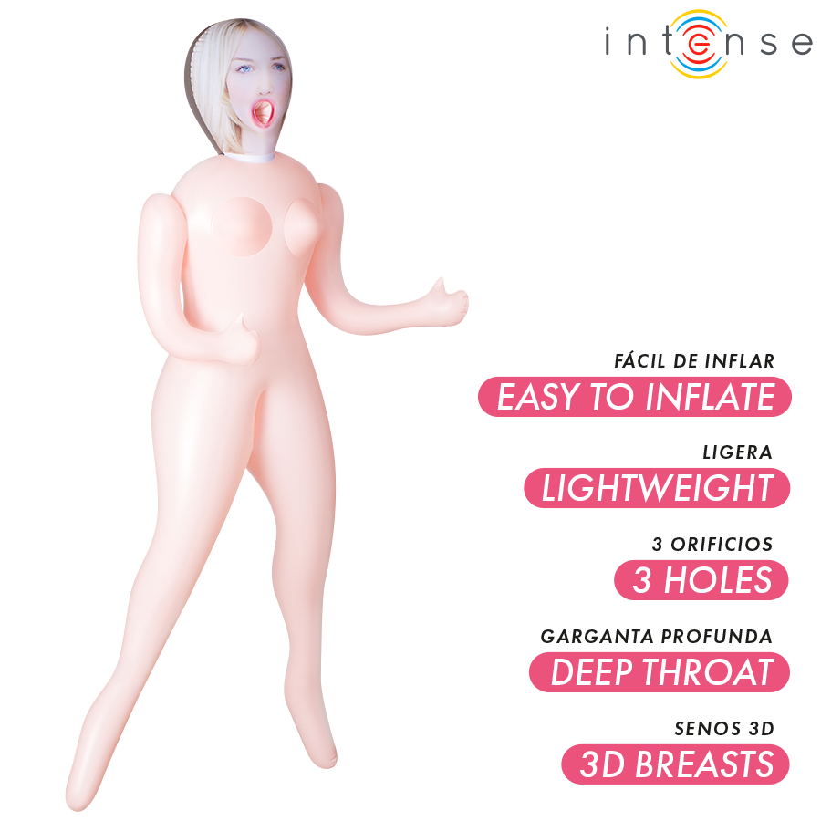 Poupée Gonflable Femme avec Seins 3D Ingrid - Intense