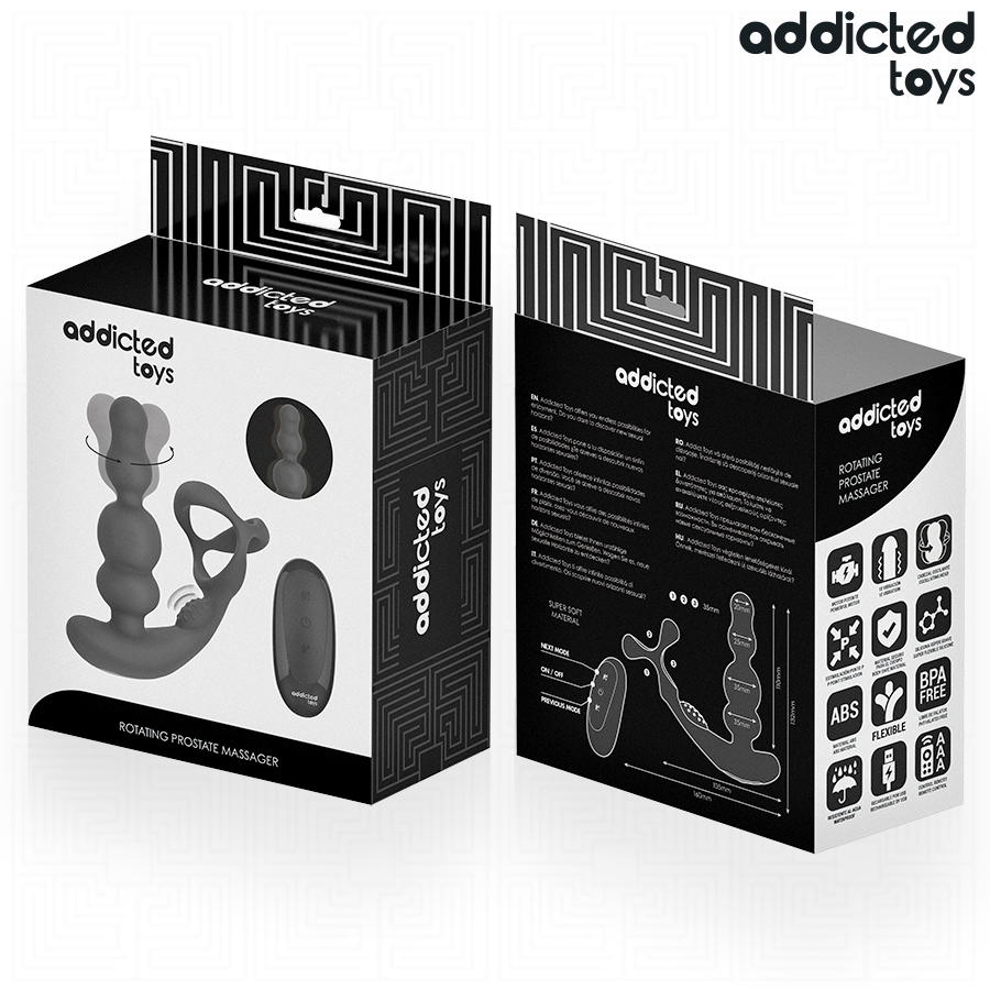 Masseur Prostate Rotatif Télécommandé - Addicted Toys