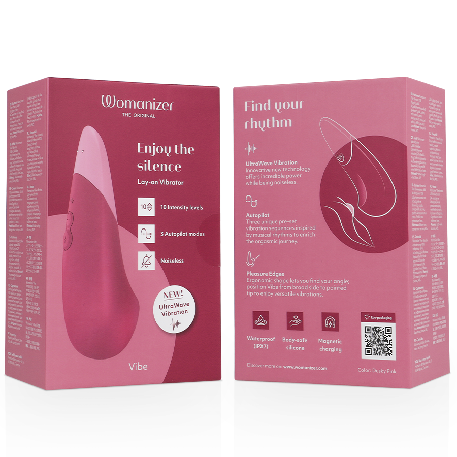 Vibromasseur Womanizer Vibe Lay-On Rose - Womanizer