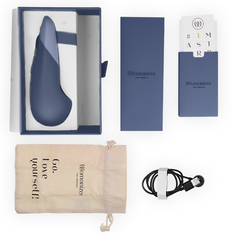 Vibromasseur Womanizer Vibe Lay-On Bleu Foncé - Womanizer