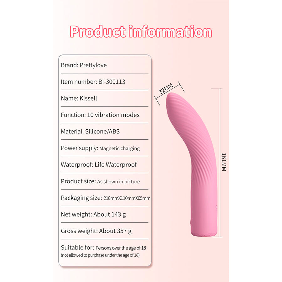 Vibromasseur Pretty Love Kisell Rose Point G - Pretty Love