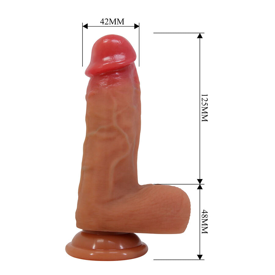 Gode Réaliste Curtis avec Ventouse 17,3cm Chair - Pretty Love