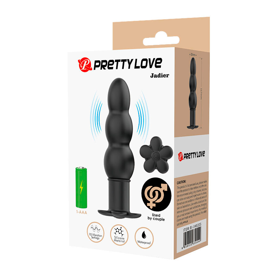 Plug Anal Vibrant Jadier Noir - Pretty Love