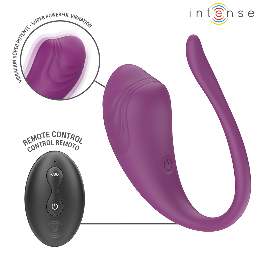 Œuf Vibrant Intense Olivia Purple avec Télécommande