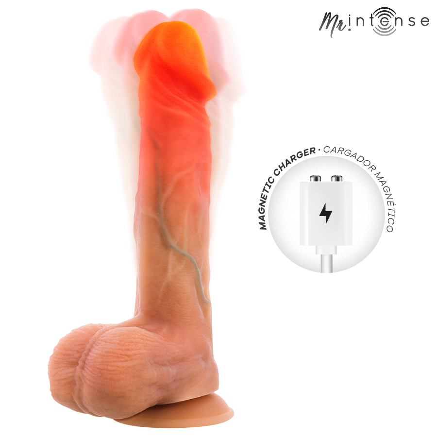 Gode Réaliste Vibrant Chauffant Logan 20 cm - MR INTENSE