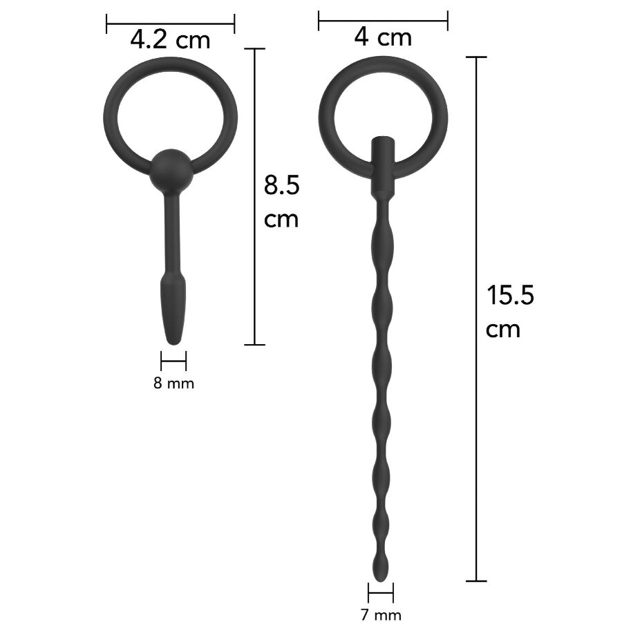 Kit Plugs Urétraux Extreme Starter Set 2 Pièces - Hidden Desire - HIDDEN DESIRE