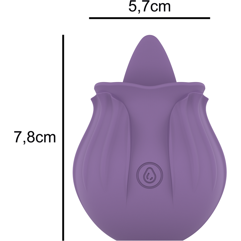 Stimulateur Clitoridien Intense Violet 10 Vibrations Lilas