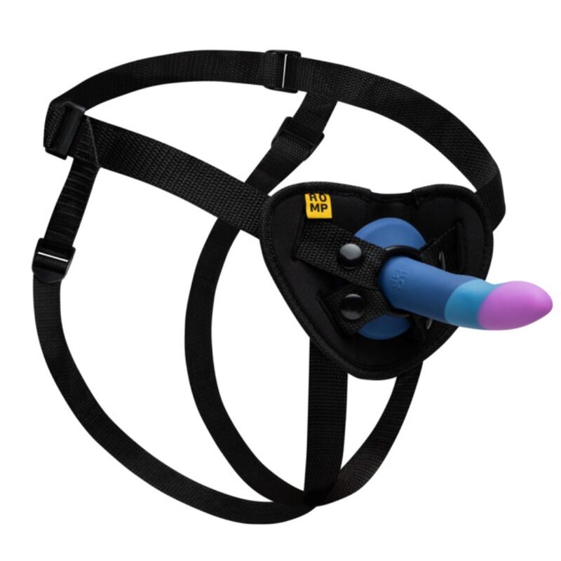Gode en Silicone avec Ventouse Tricolore 14 cm - ROMP