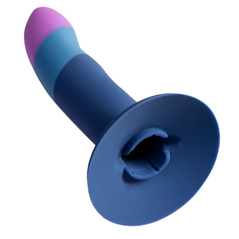 Gode en Silicone avec Ventouse Tricolore 14 cm - ROMP