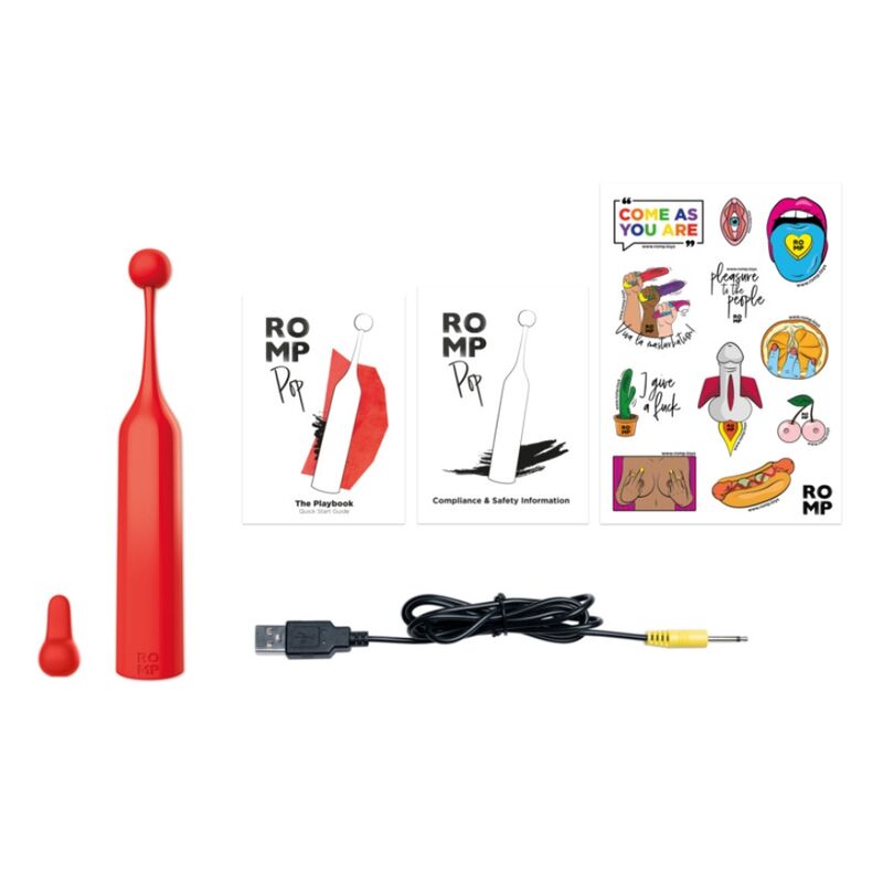 Stimulateur Clitoridien Pop Rouge - ROMP
