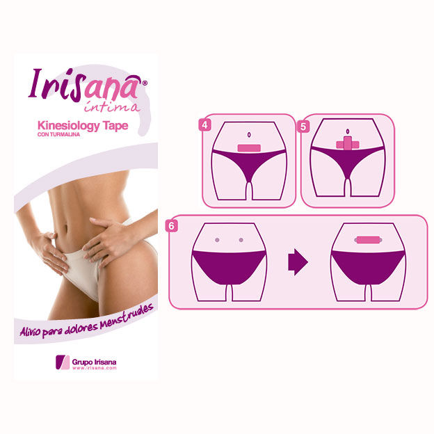Bande Kinésiologie Tourmaline Anti-Douleurs Menstruelles - Irisana