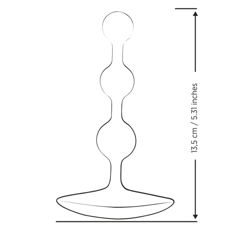 Perles Anales Flexibles AMP Violettes 12,5 cm - ROMP
