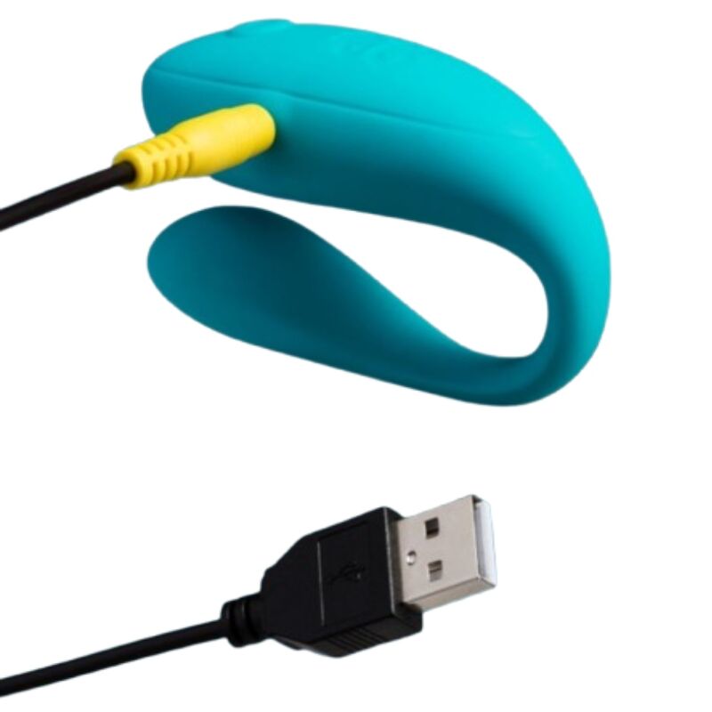 Anneau Vibrant pour Couples Join Turquoise - ROMP